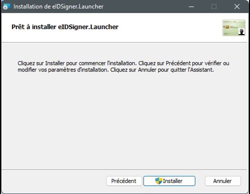 Screenshot eID-Signer installatie stap 3
